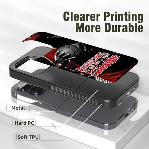 Vista 2 de Fundas de silicona de baloncesto para iPhone 11 12 13 14 Pro Max Plus Mini Xr Xs, Samsung Note 7 8 9 10 20 Ultra Plus, Moto Edge 20 Pro LITE, Pixel