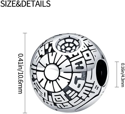 Vista 5 de LIGHTDOG Star Wars Charms Beads fits Pandora Charm Bracelets for Woman,925 Sterling Silver Dangle Pendant Bead,Mother's Day Gift Girl Jewelry Beads