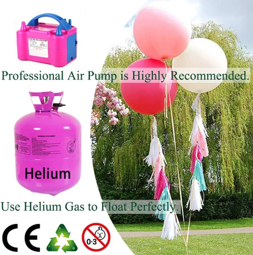 Vista 3 de IN-JOOYAA Globos redondos grandes de 36 pulgadas, paquete de 5 globos de látex gigantes de color rosa intenso para decoraciones de fiestas