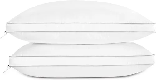 Vista 7 de Globon - Almohada de plumas de lujo, tamaño Queen, 1 unidad