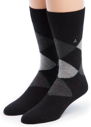 Vista 10 de WARRIOR ALPACA SOCKS - Calcetines de vestir premium de lana de alpaca bebé para hombres y mujeres Negro