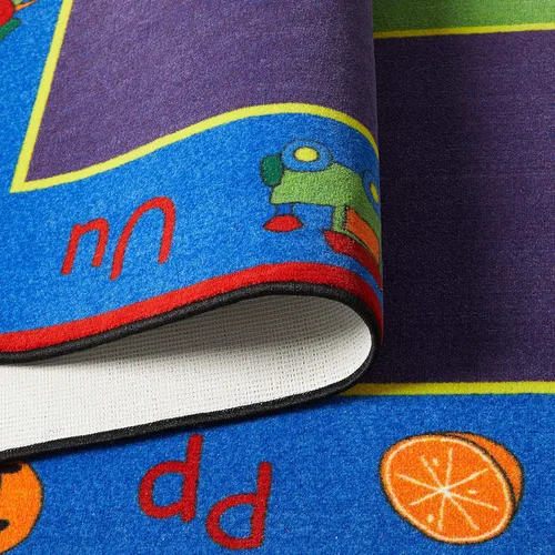 Vista 5 de KidCarpet.com ABC Rainbow - Alfombra para aula con 24 asientos, rectangular de 7 pies 6 pulgadas x 12 pies