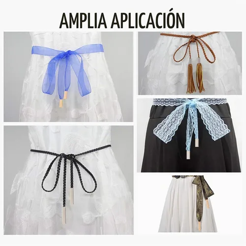Vista 7 de PH PandaHall 72 piezas de 3 colores con hebilla de cinturón, puntas de cinta engarzadas para cinturón de cincha, reparación de clips de cinturón