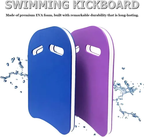 Vista 2 de Kickboards Swimming, Swim Training Aid Kick Board for Adults and Kids, U Design Pool Floats with Integrated Hole Handle, EVA Foam