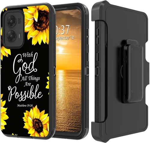 Vista 55 de Funda para Moto G Stylus 5G 2023 con funda de clip para cinturón y soporte, resistente de doble capa, resistente a prueba de golpes, para Motorola