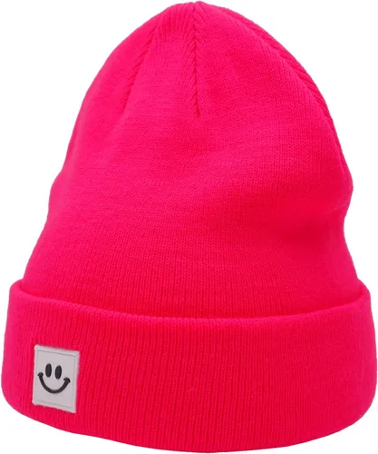Vista 20 de 55cube Gorros de invierno unisex cálidos de punto grueso con puños Apricot Crush