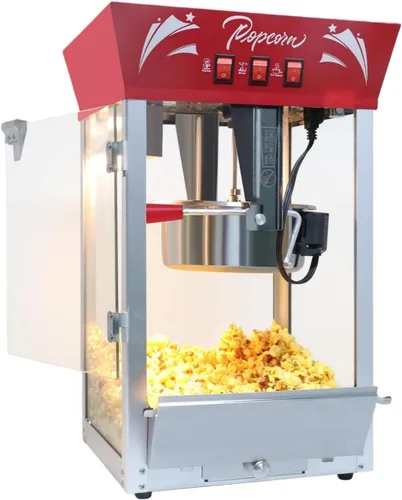 Vista 11 de Máquina de palomitas Trygoal, máquina de palomitas de 16 Oz para 80 tazas por tanda, máquina de palomitas estilo barra con 1 cuchara, 1 cuchara