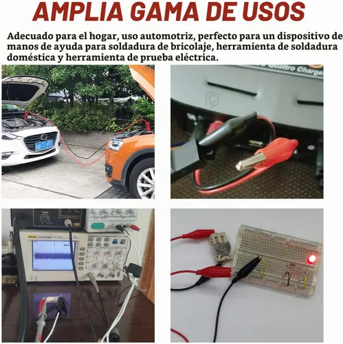 Vista 8 de Nilight - 50052R 60pcs Metal Alligator Clip Clamp Surtido de Cable de Prueba Eléctrica Abrazadera de Batería Conector de cocodrilo Conector Surtido