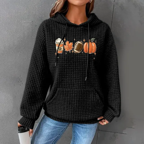 Vista 52 de SHAOBGE Sudaderas con capucha de gran tamaño para mujer, sudaderas con capucha para entrenamiento, suéteres casuales y cómodos trajes de moda