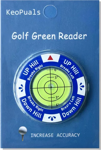 Vista 5 de Golf Green Reader - Marcador de pelota de golf con accesorios de golf de nivel para poner golf, ayuda de lectura verde, herramienta de entrenamiento