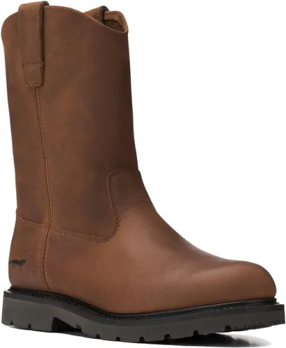 Vista 7 de Golden Fox - Botas de trabajo para hombre de cuero Wellington para granja y construcción