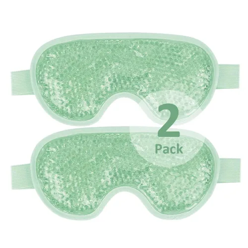 Vista 12 de NEWGO Mascarilla refrescante para ojos hinchados, máscara de ojos fríos para ojos para después de cirugía de ojos, alivio del estrés tensional, Azul