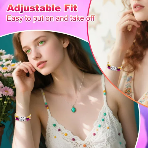 Vista 5 de for Kpop toys Huntrix Merch Bracelets Sets, for Rumi Mira Zoey Fans Cosplay Gifts Outfit Accessories Friendship Jewelry for Women