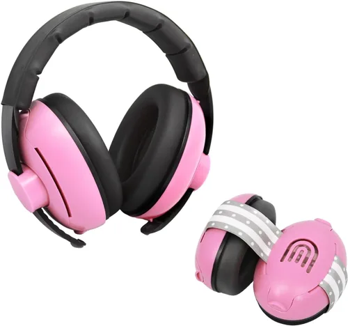 Vista 13 de Auriculares ajustables 2 en 1 con cancelación de ruido para bebés y niños pequeños Blanco