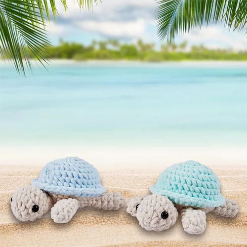 Vista 8 de Eelexa Kit de ganchillo para principiantes, kit de animales de ganchillo Amigurumi, con tutoriales en video paso a paso para niños, adultos