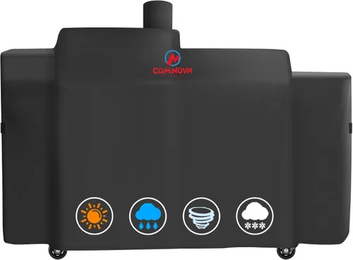 Vista 9 de Comnova - Cubierta de parrilla para Pit Boss 440D, cubierta de madera prémium para ahumador de pellets de madera para Pitboss, impermeable