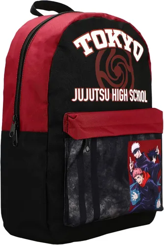 Vista 3 de Mochila de escuela secundaria Jujutsu Kaisen Jujutsu, Negro, osfa