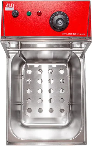 Vista 6 de ALDKitchen Freidora eléctrica de 6 litros, 1.75 kW, acero inoxidable, control manual de temperatura de 60 a 392.0 °F, protección contra