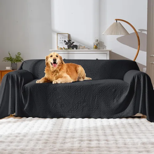 Vista 11 de Funda impermeable para silla reclinable, lavable de terciopelo de doble cara y patrón reversible, para sofá, cama, automóvil y sofá, protección