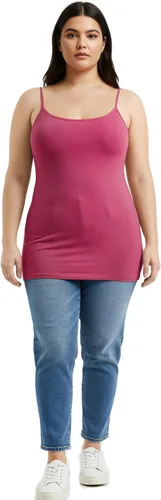 Vista 111 de Emmalise Camisola larga casual básica para mujer, con tirantes ajustables, top en capas