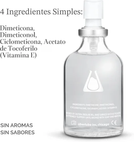Vista 6 de Uberlube Lubricante de base de silicona - Lubricante de silicona sin fragancia para lubricación personal: Lubricante líquido para privacidad y sexo