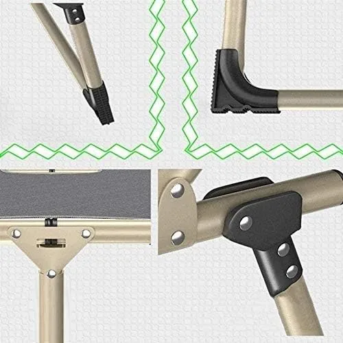 Vista 7 de Tumbonas para el sol, silla de ocio transpirable plegable, silla reclinable, de gravedad cero, asiento resistente y ajustable para jardín, balcón