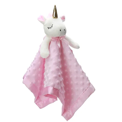 Vista 18 de Pro Goleem Manta de Seguridad de Elefante, Manta de Apego Suave Unisex Regalos para Bebés para Niños y Niñas Juguete de Abrazo Animal de Peluche