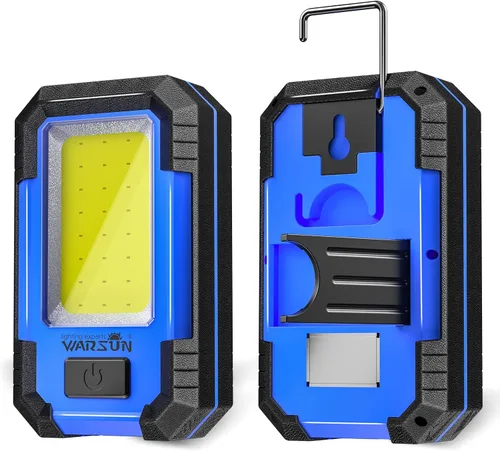 Vista 8 de WARSUN 2 luces LED de trabajo recargables magnéticas portátiles luz de trabajo 30 W 1200 lúmenes para camping reparación de automóviles, regalos
