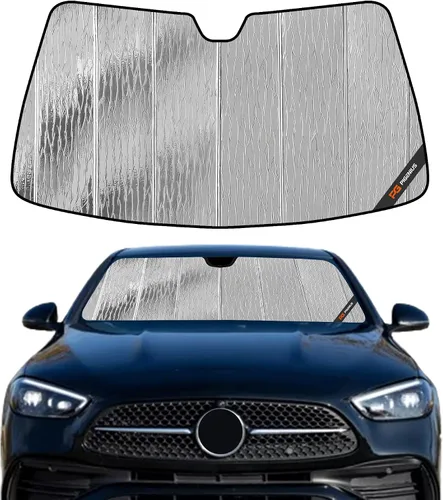 Vista 20 de Pigenius Parasol de parabrisas para Mercedes-Benz Clase C Convertible/Coupé 2017-2023 - Salvaguardia Gris