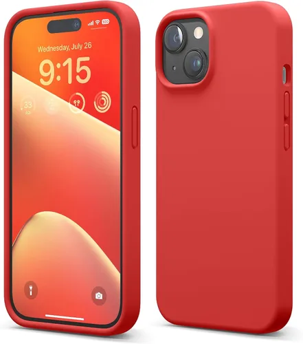 Vista 7 de elago Compatible con Funda para iPhone 15, Funda de Silicona Líquida, Cubierta Protectora de Cuerpo Completo, Resistente a Golpes, Diseño Delgado