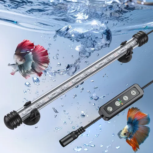 Vista 12 de Pawfly Luz LED para Acuario de 1.8 W, Luz Submersible de 7.5 Pulgadas Bajo el Agua para Tanque de Peces con Temporizador de Encendido/Apagado