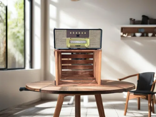Vista 7 de Darla'Studio 66 Soporte para discos de vinilo Caja de madera
