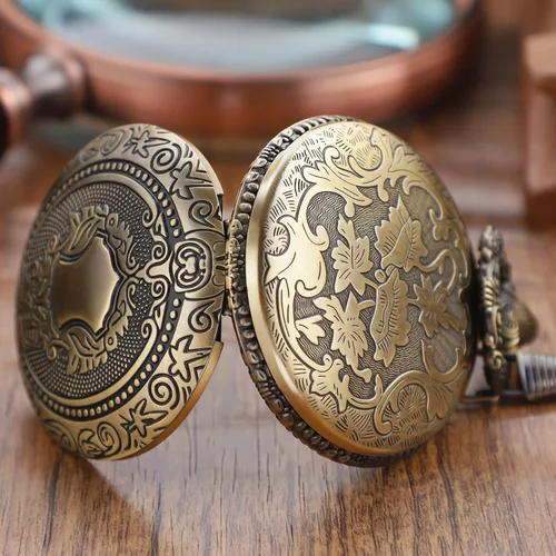 Vista 6 de Shield - Reloj de bolsillo para hombre, escala digital de números arábigos, reloj de bolsillo de cuarzo para hombre, relojes de bolsillo de cuarzo