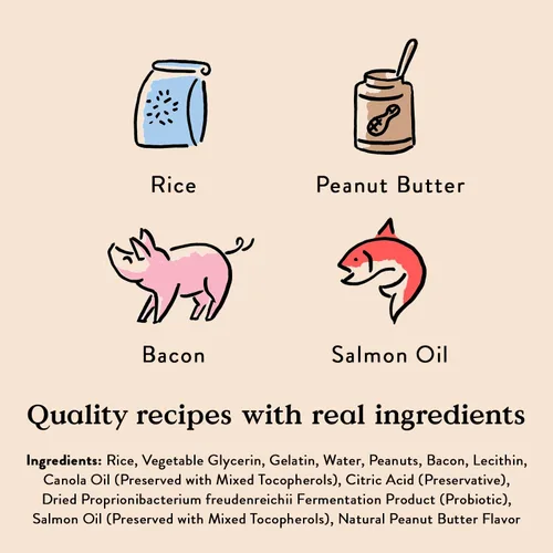 Vista 2 de Bocce's Bakery Puppy Bac'n Nutty - Golosinas de entrenamiento para perros, sin trigo, hechas con ingredientes reales, horneadas en los Estados