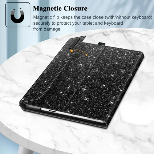Vista 6 de Fintie Funda para Microsoft Surface Pro 11/10/9 de 13 pulgadas - Cubierta tipo cartera de negocio con múltiples ángulos de visualización