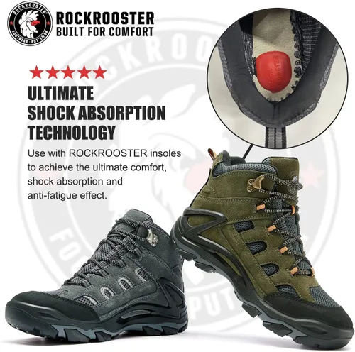 Vista 3 de ROCKROOSTER mens Hiking Boots
