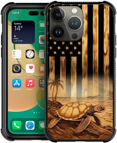 Vista 9 de Funda compatible con iPhone 14 Pro, fundas para mujeres y niñas, cielo azul, flor, luna y mariposa