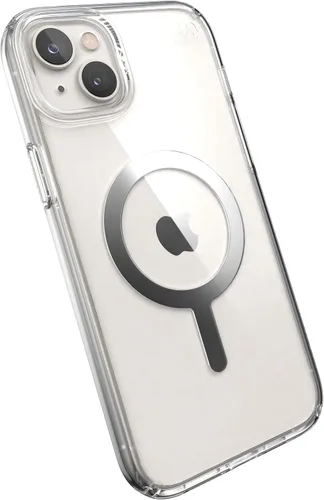 Vista 15 de Speck Presidio LUX - Funda para iPhone 17, compatible con MagSafe, funda protectora delgada, color negro desvanecido/gris pizarra/blanco