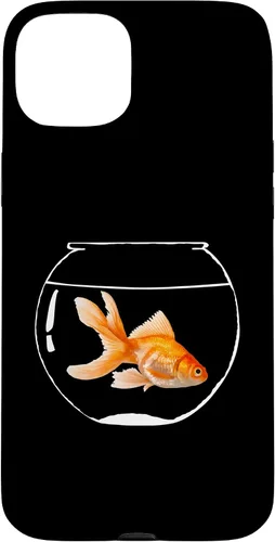 Vista 9 de iPhone 16 Goldfish Bowl Fish Fantail Goldfish Estuche para acuario de agua dulce