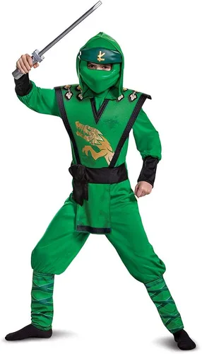 Vista 5 de Disfraz de Lloyd para niños overol de lujo con temática de Lego Ninjago Legacy para niños