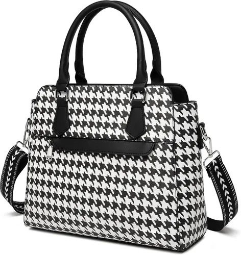 Vista 5 de sqlp Monederos para mujer y bolsos de mano negro Crossbody Bag Cuero Tote Bolsos de hombro