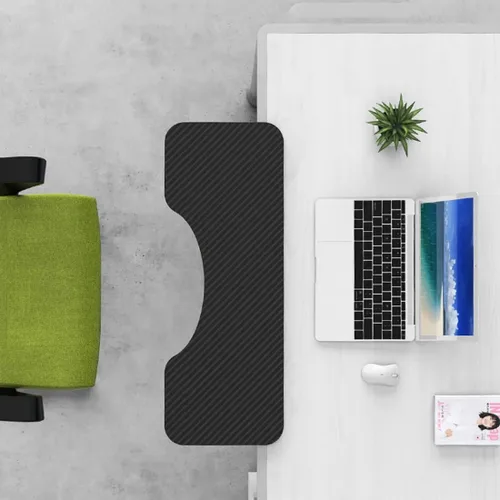 Vista 5 de Bandeja para teclado, extensión de escritorio, estante de cajón para teclado, bandeja de plataforma para teclado de computadora, instalación sin