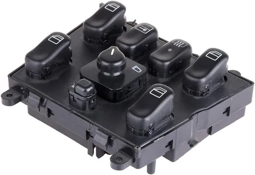 Vista 4 de OCPTY Interruptor de elevalunas eléctrico del lado del conductor, interruptor de control maestro para Mercedes Benz ML320 ML430 ML55 AMG ML500