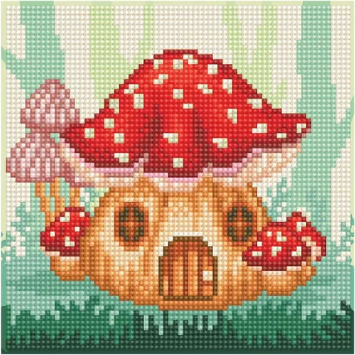 Vista 24 de DIAMOND ART BY LEISURE ARTS Kits de pintura de diamantes para adultos, abeja principiante de 8 x 8 pulgadas