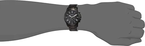 Vista 5 de Fossil Grant - Reloj cronógrafo de cuarzo para hombre acero inoxidable color negro modelo FS4832