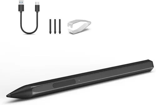 Vista 32 de Lápiz táctil para HP Envy X360 Pavilion X360 Spectre X360 Spectre X2 Envy X2 Recargable MPP 2.0 Lápiz táctil con inclinación activa con sensibilidad