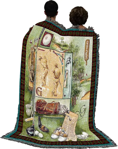 Vista 3 de Pure Country Weavers Anita Phillips - Manta tranquila para amantes del golf – Tapiz de regalo para fanáticos de los deportes, entrenadora, manta