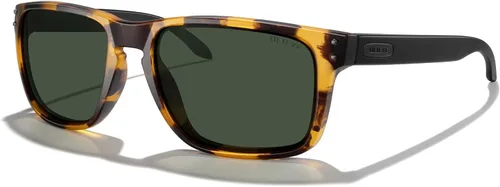 Vista 22 de Gafas de sol polarizadas deportivas para hombre, gafas de sol de marco flexible para pesca deportiva masculina Marco negro/lente negra/metal plateado