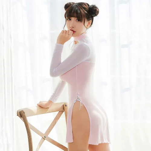 Vista 5 de RONGYEE Ropa de lencería Cheongsam disfraz anime babydoll traje estilo chino