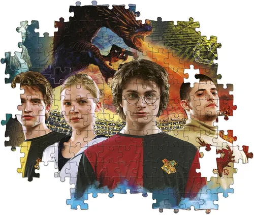Vista 4 de Clementoni - 39656 - Puzzle Harry Potter - Rompecabezas de 1000 piezas, hecho en Italia, rompecabezas para adultos